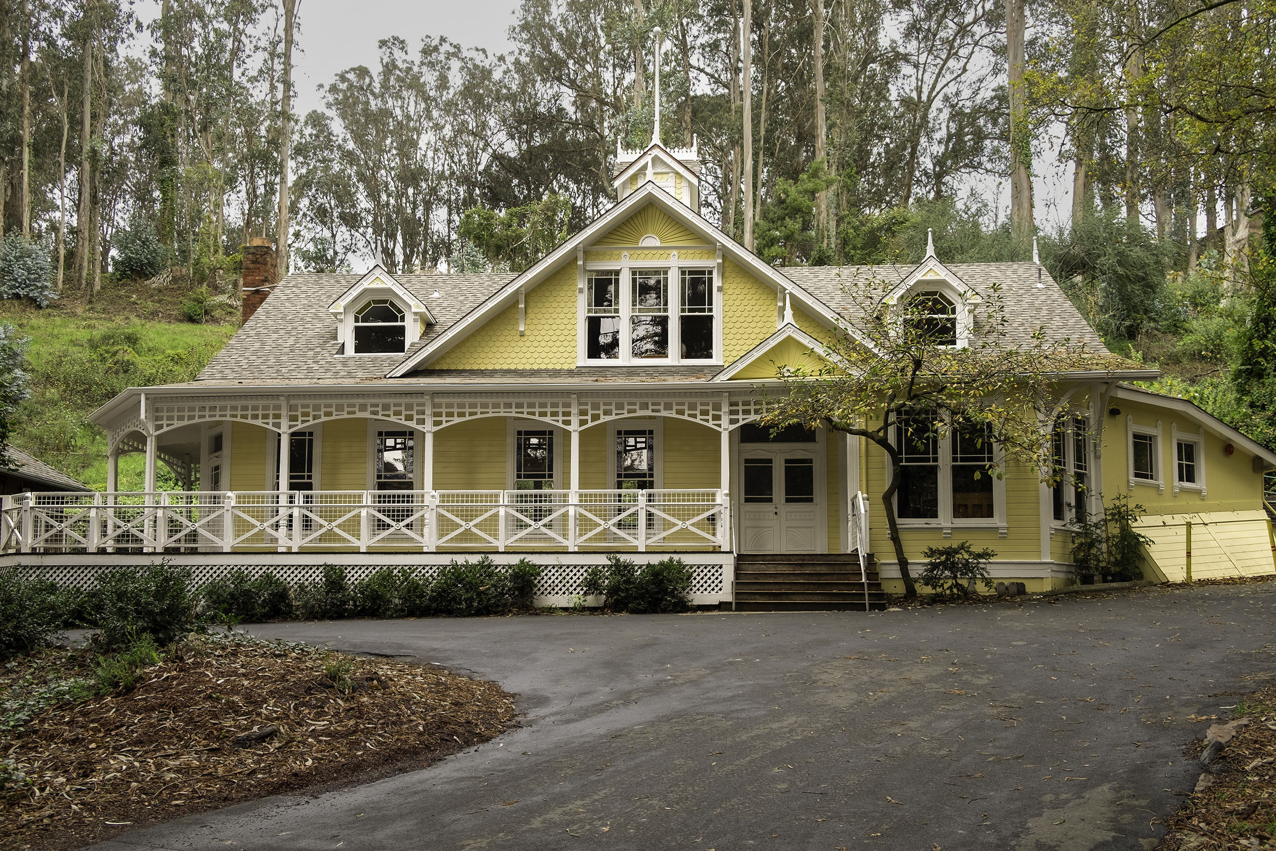 Frontal view of Trocadero Clubhouse after restoration
